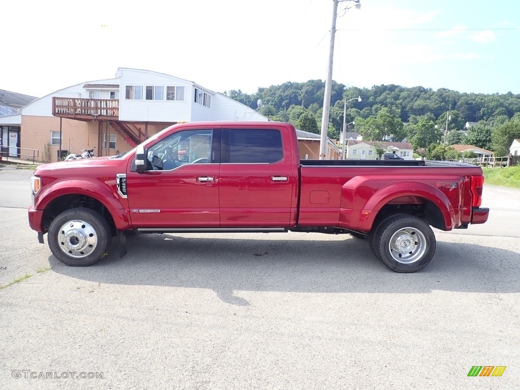 Ruby Red 2019 Ford F450 Super Duty Platinum Crew Cab 4x4 Exterior Photo #142525668