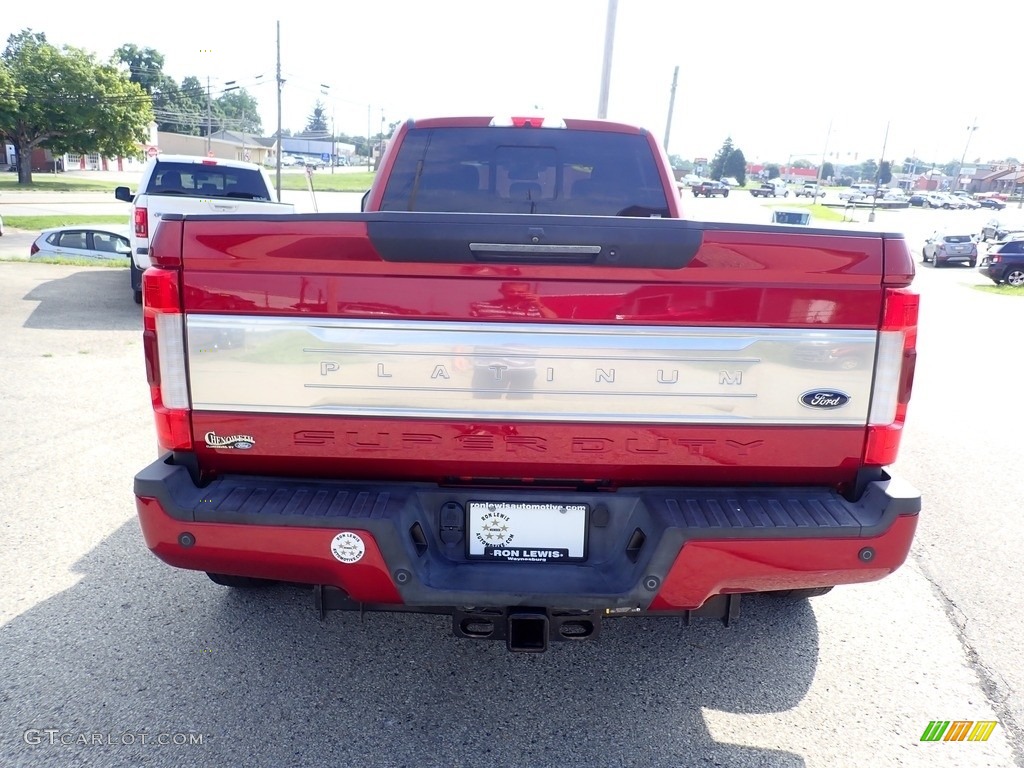 2019 F450 Super Duty Platinum Crew Cab 4x4 - Ruby Red / Black/Dark Marsala photo #4