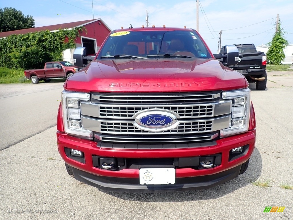 Ruby Red 2019 Ford F450 Super Duty Platinum Crew Cab 4x4 Exterior Photo #142525815