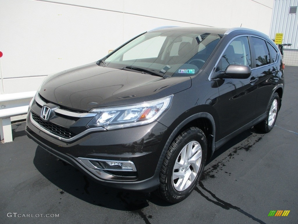 2016 CR-V EX-L AWD - Kona Coffee Metallic / Black photo #1