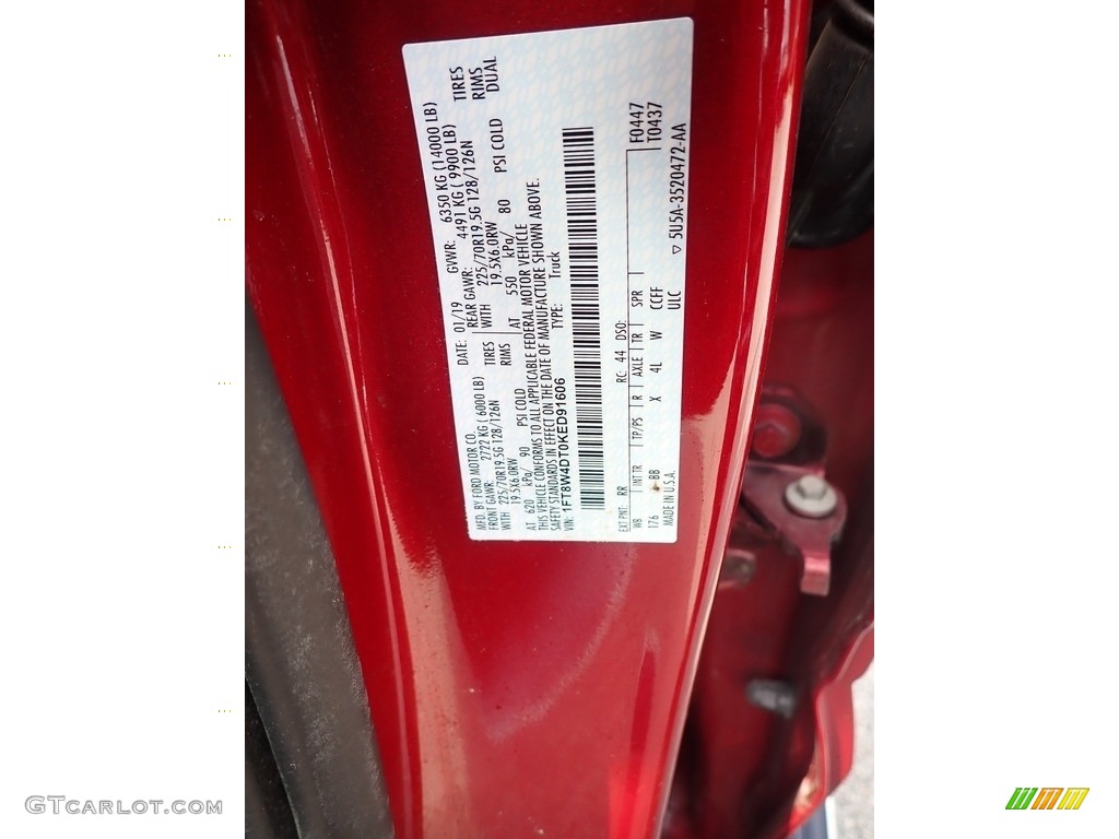 2019 Ford F450 Super Duty Platinum Crew Cab 4x4 Color Code Photos