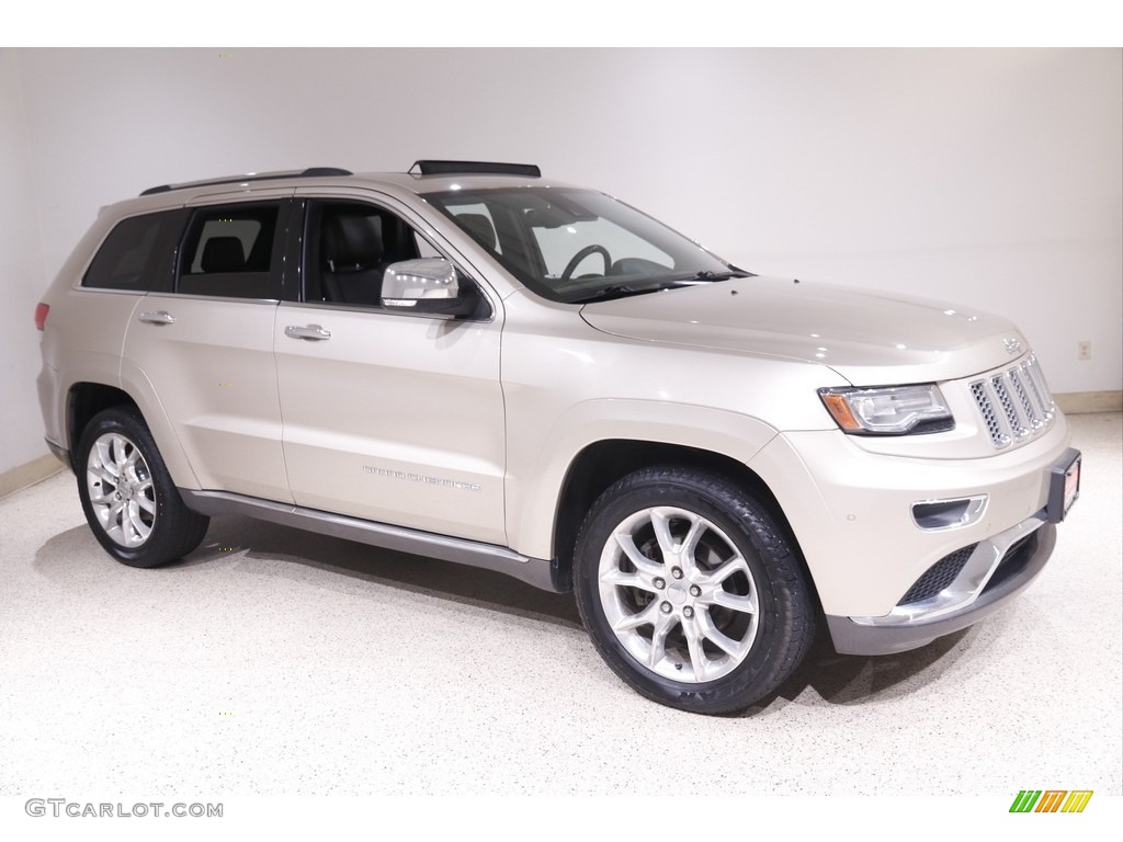 2014 Grand Cherokee Summit 4x4 - Cashmere Pearl / Summit Grand Canyon Jeep Brown Natura Leather photo #1