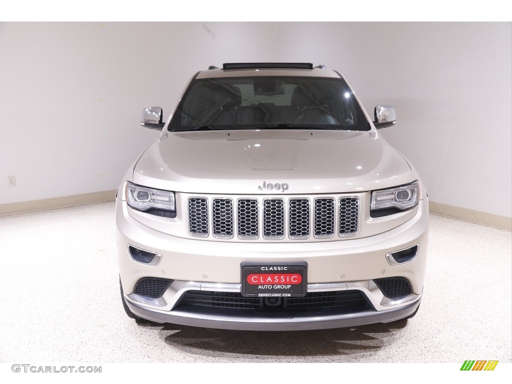2014 Grand Cherokee Summit 4x4 - Cashmere Pearl / Summit Grand Canyon Jeep Brown Natura Leather photo #2