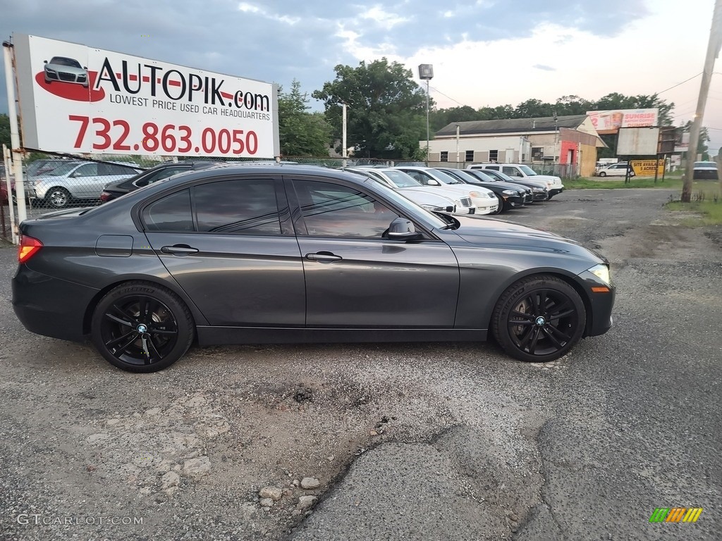 2014 3 Series 335i xDrive Sedan - Mineral Grey Metallic / Coral Red/Black photo #3