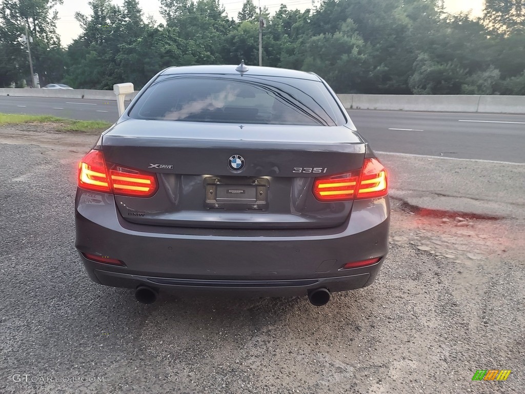 2014 3 Series 335i xDrive Sedan - Mineral Grey Metallic / Coral Red/Black photo #6
