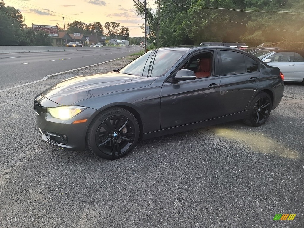 2014 3 Series 335i xDrive Sedan - Mineral Grey Metallic / Coral Red/Black photo #8