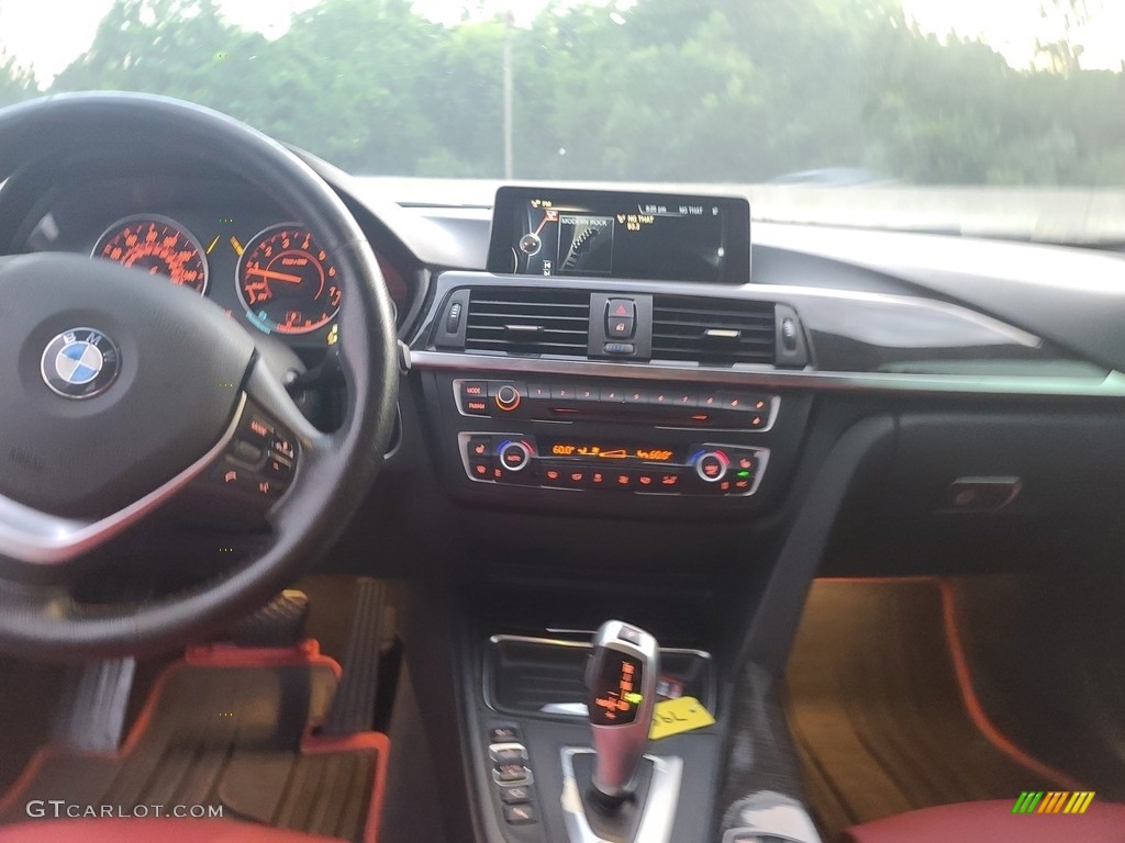 2014 3 Series 335i xDrive Sedan - Mineral Grey Metallic / Coral Red/Black photo #13
