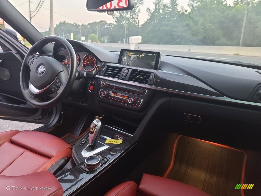 2014 3 Series 335i xDrive Sedan - Mineral Grey Metallic / Coral Red/Black photo #14