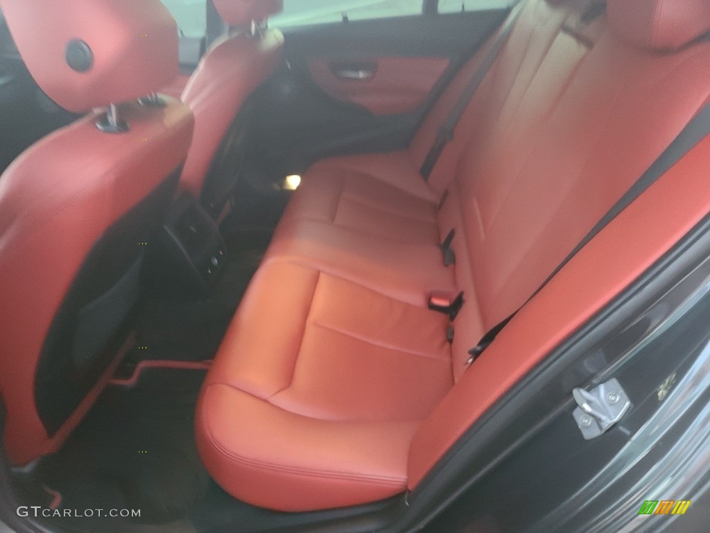 2014 3 Series 335i xDrive Sedan - Mineral Grey Metallic / Coral Red/Black photo #17
