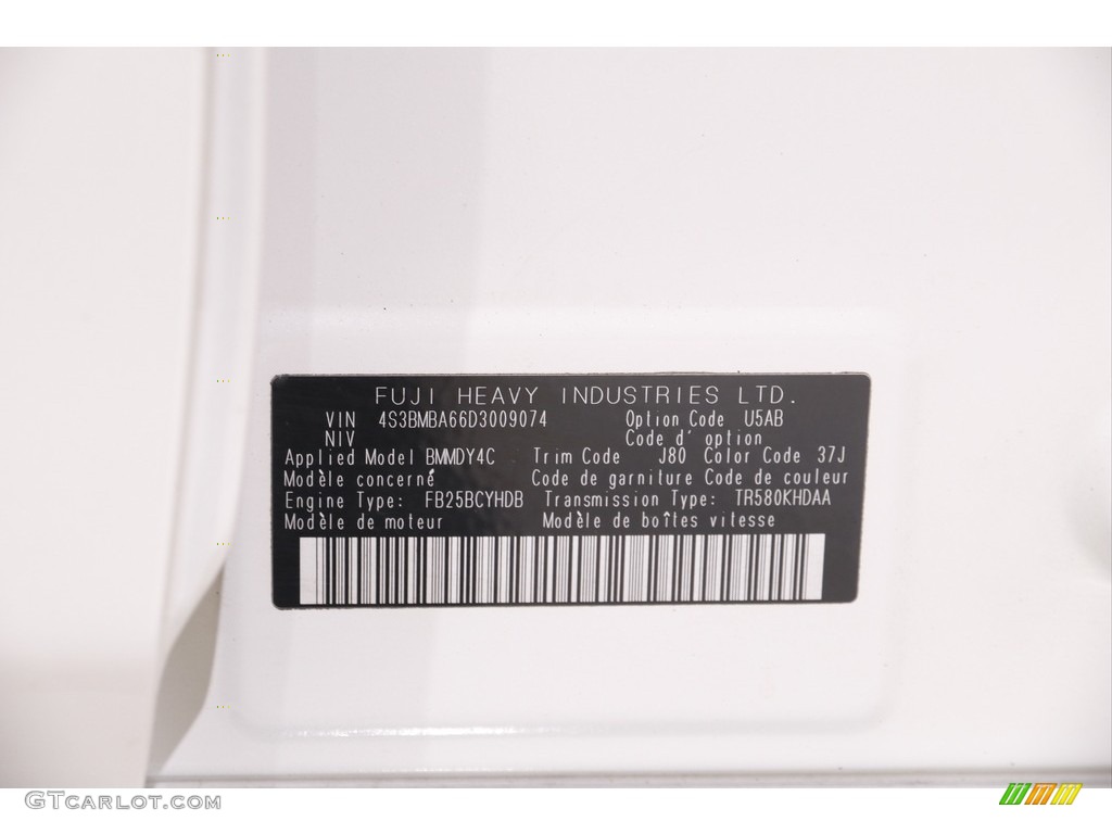 2013 Legacy 2.5i - Satin White Pearl / Ivory photo #17