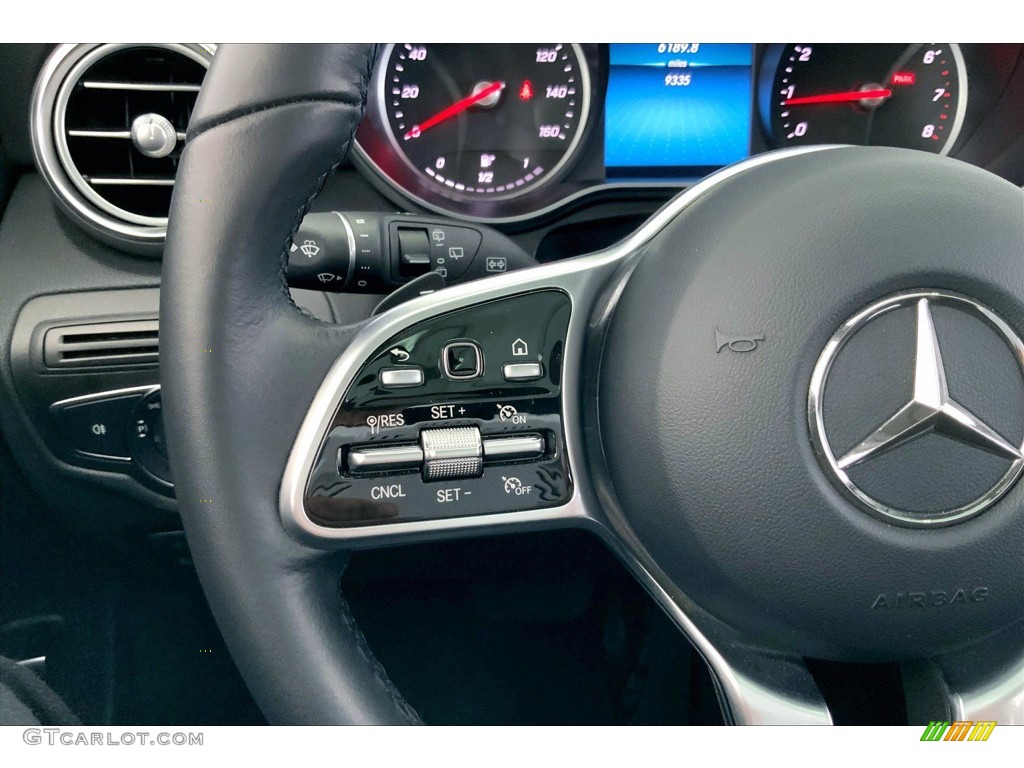 2021 Mercedes-Benz GLC 300 Black Steering Wheel Photo #142528947