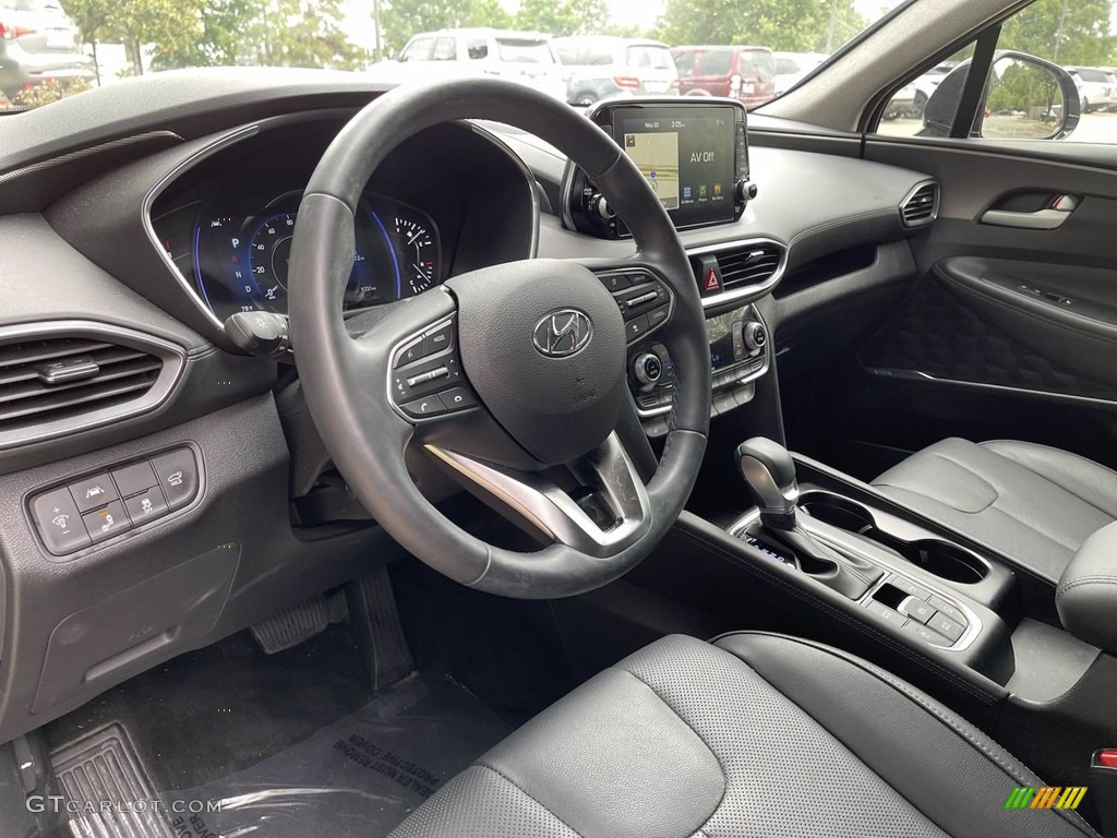 Black Interior 2020 Hyundai Santa Fe Limited Photo #142534453