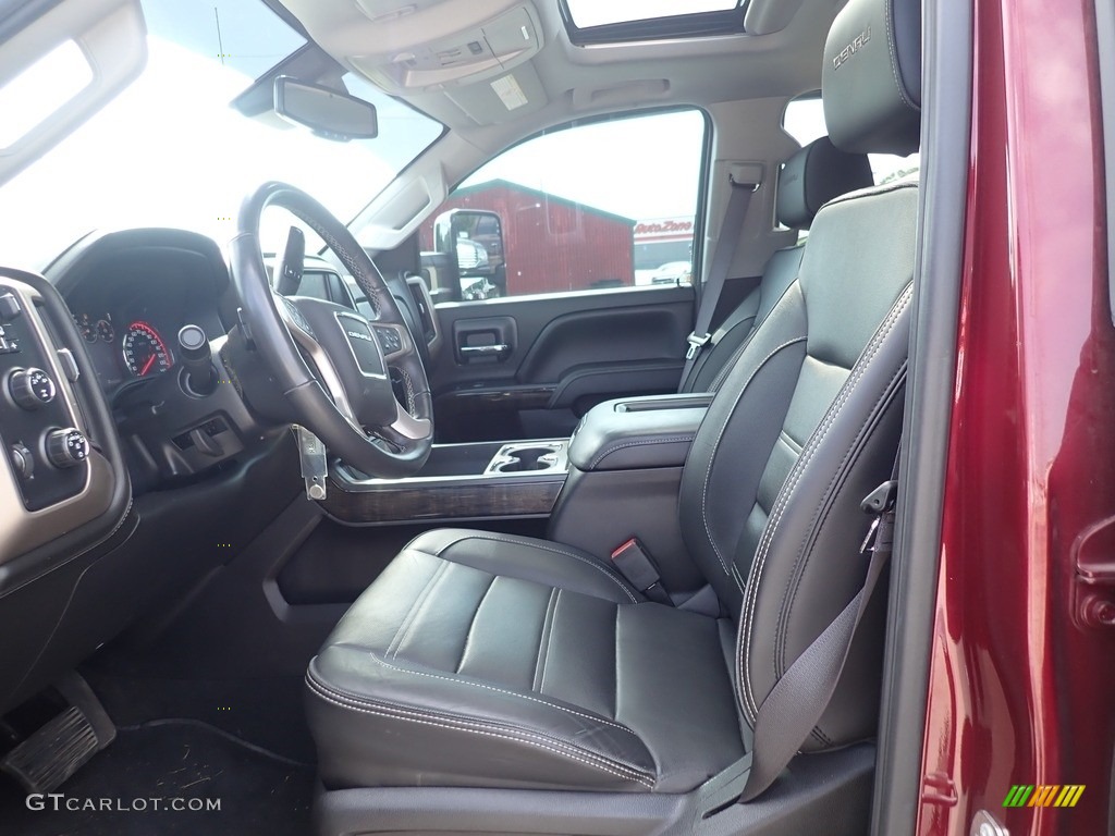 Jet Black Interior 2016 GMC Sierra 2500HD Denali Crew Cab 4x4 Photo #142534819