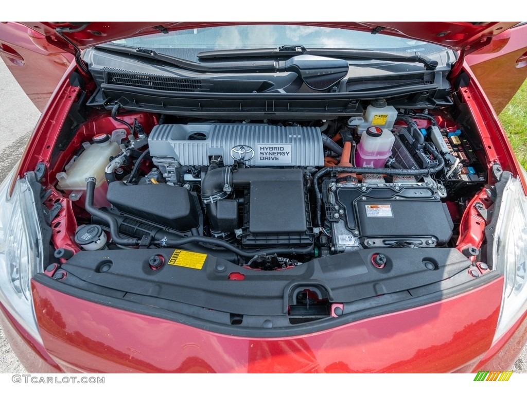 2014 Prius Two Hybrid - Barcelona Red Metallic / Misty Gray photo #16