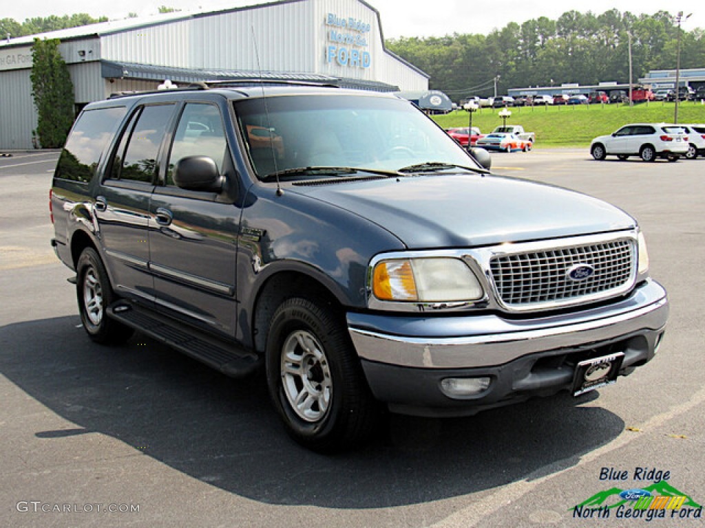 1999 Expedition XLT - Medium Wedgewood Blue Metallic / Medium Prairie Tan photo #7