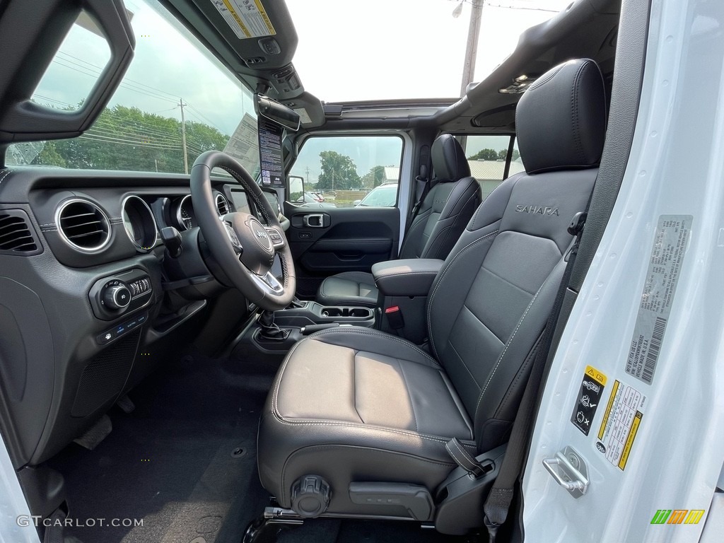 Black Interior 2021 Jeep Wrangler Unlimited Sahara 4xe Hybrid Photo #142537511