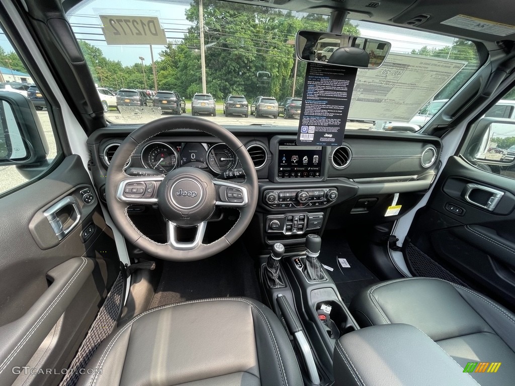 2021 Jeep Wrangler Unlimited Sahara 4xe Hybrid Black Dashboard Photo #142537535