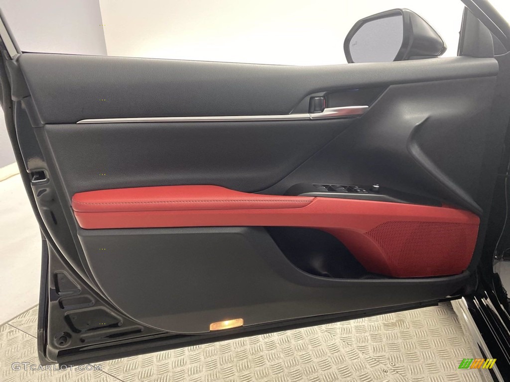 2021 Toyota Camry XSE Cockpit Red Door Panel Photo #142538808