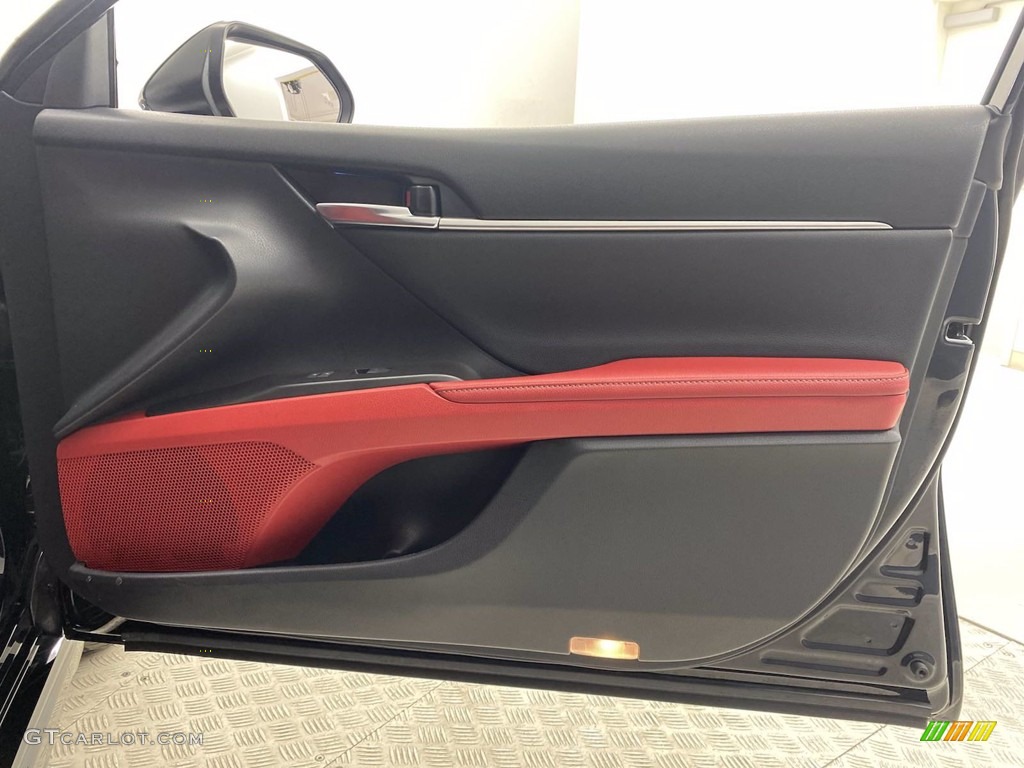 2021 Toyota Camry XSE Cockpit Red Door Panel Photo #142539297