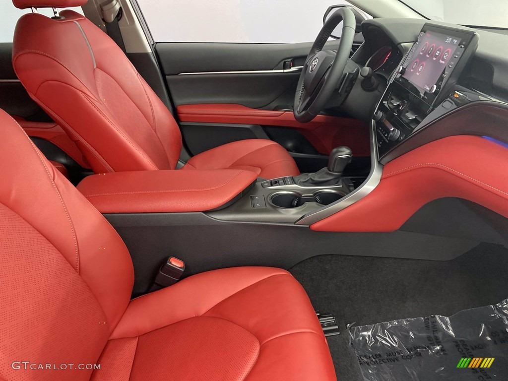 Cockpit Red Interior 2021 Toyota Camry XSE Photo #142539318
