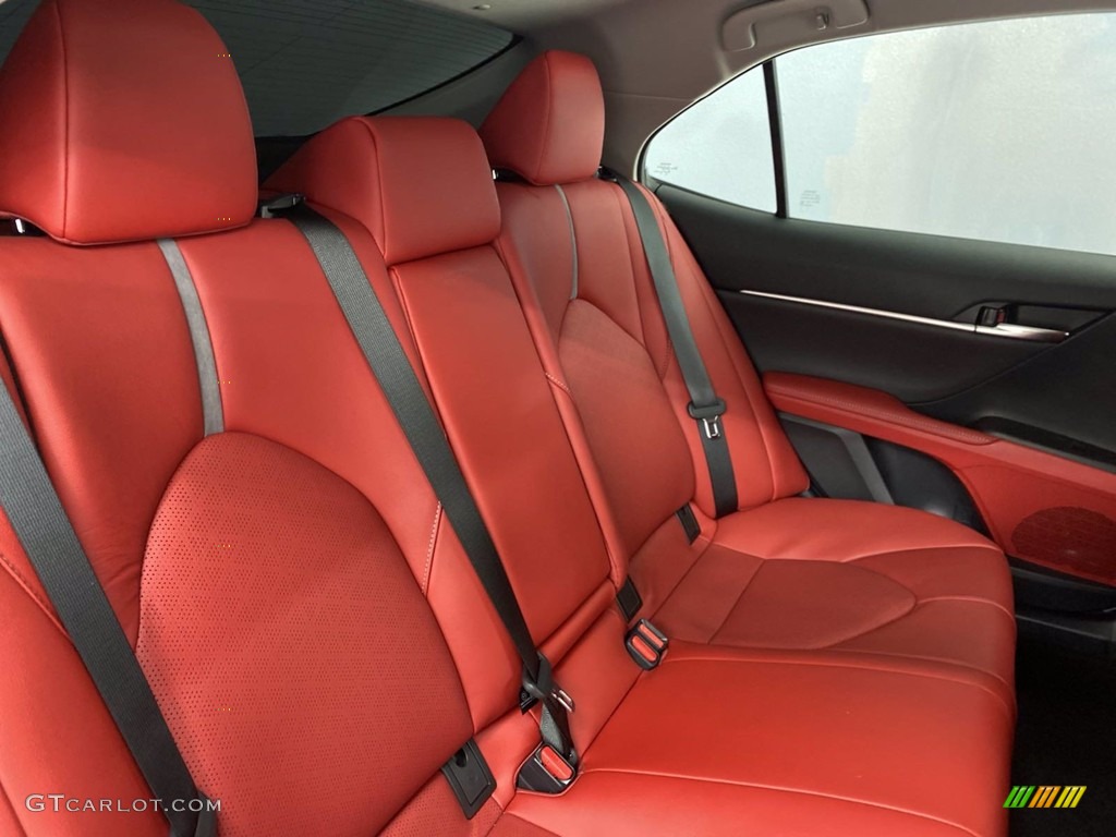 Cockpit Red Interior 2021 Toyota Camry XSE Photo #142539423