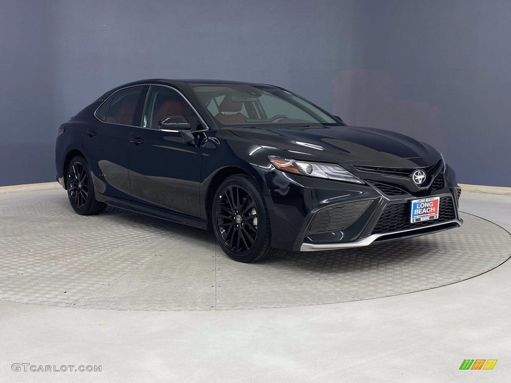 Midnight Black Metallic 2021 Toyota Camry XSE Exterior Photo #142539477