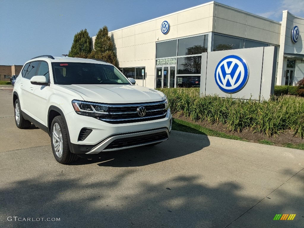 Pure White 2021 Volkswagen Atlas SE 4Motion Exterior Photo #142539705