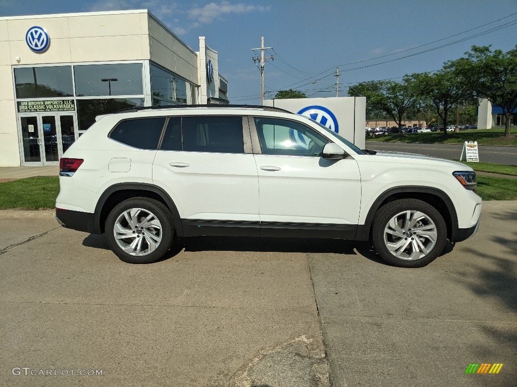Pure White 2021 Volkswagen Atlas SE 4Motion Exterior Photo #142539735