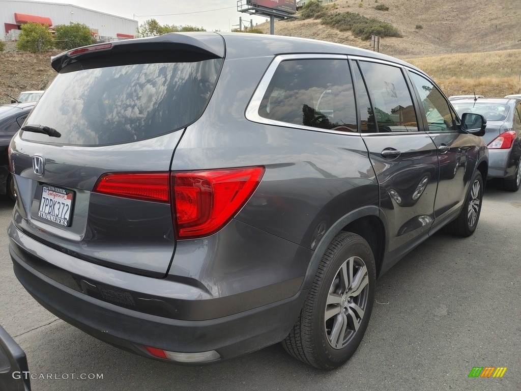 2016 Pilot EX-L - Lunar Silver Metallic / Black photo #4