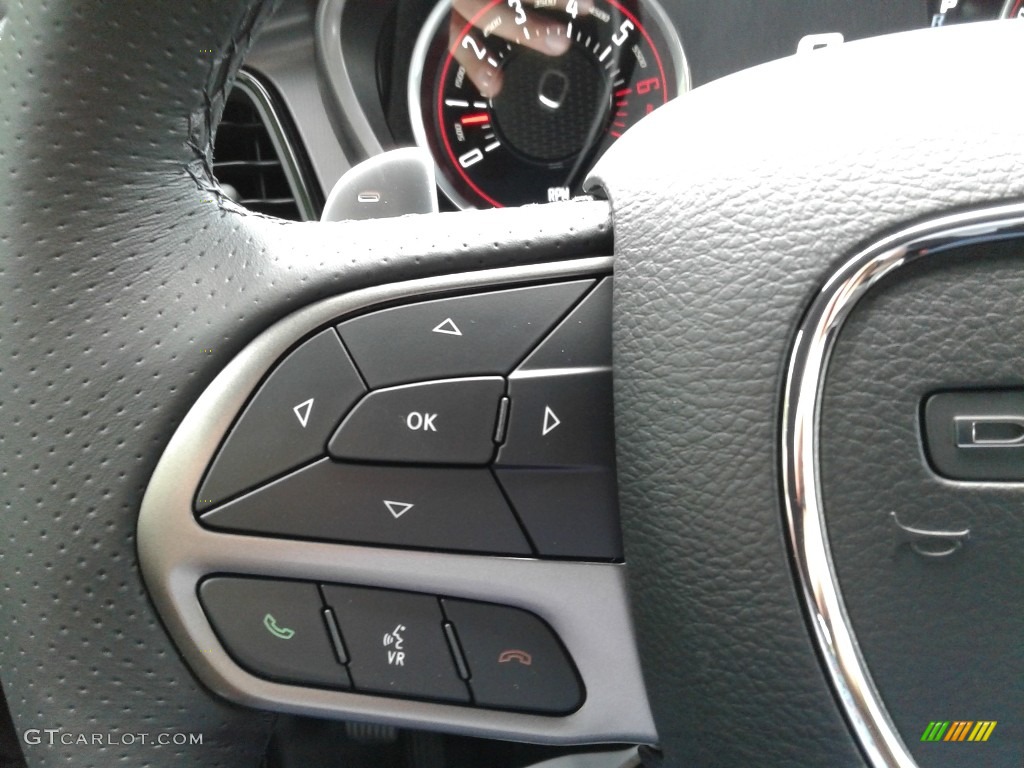 2021 Dodge Challenger R/T Scat Pack Widebody Black Steering Wheel Photo #142540659