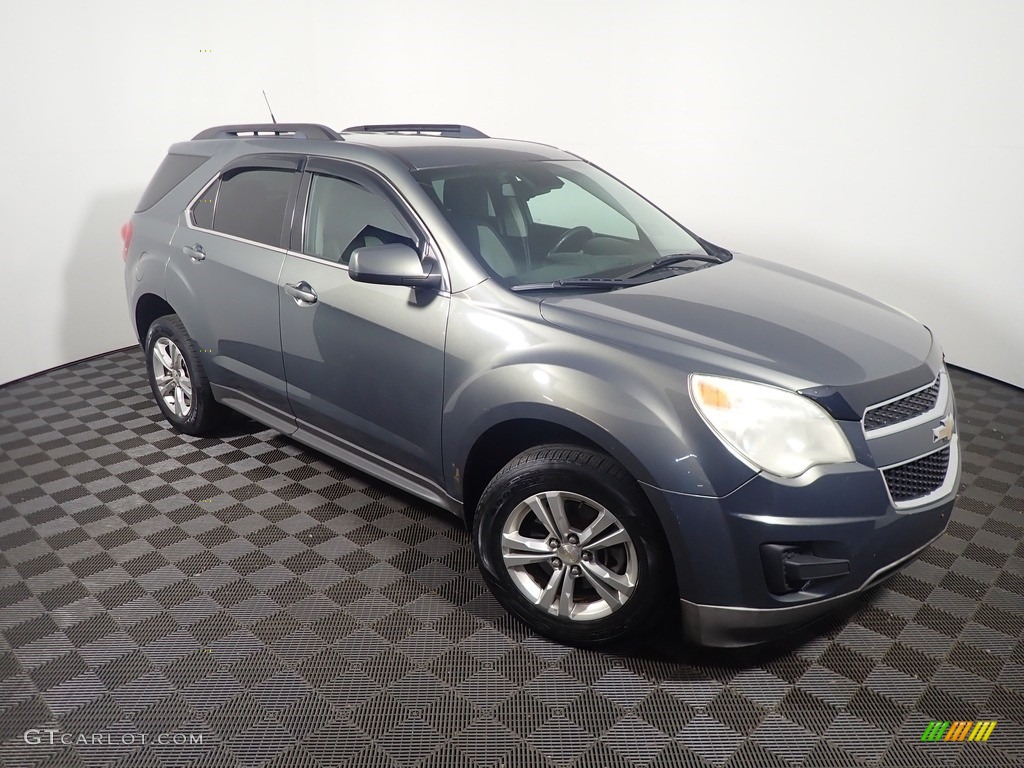 2013 Equinox LT AWD - Steel Green Metallic / Light Titanium/Jet Black photo #3