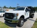 Oxford White 2021 Ford F350 Super Duty XL Crew Cab 4x4 Stake Truck Exterior