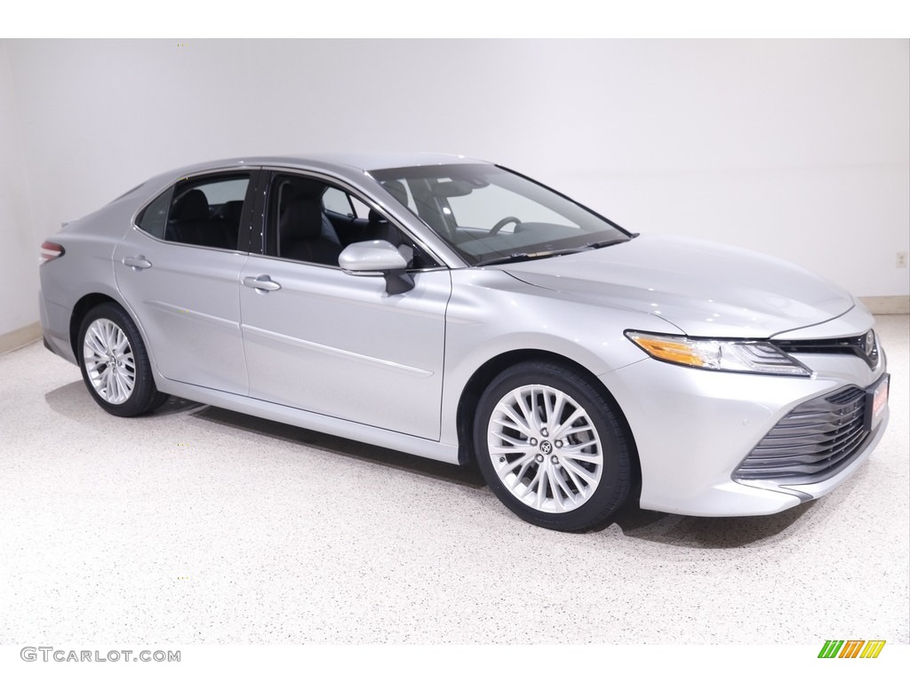 2018 Camry XLE - Celestial Silver Metallic / Ash photo #1