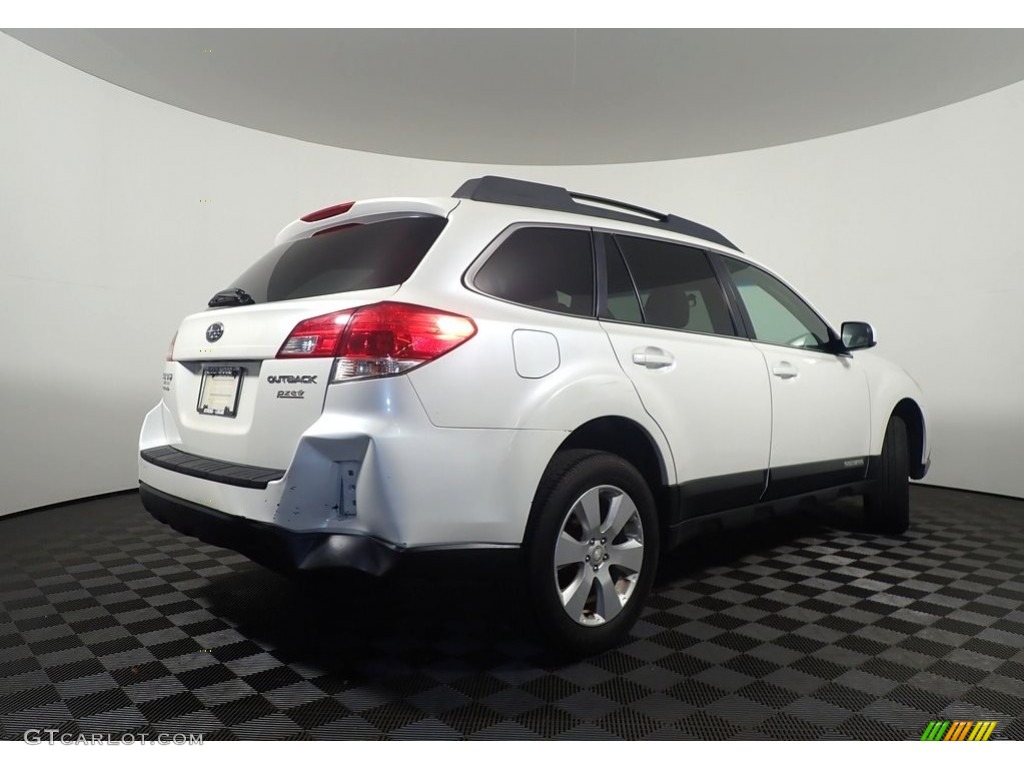 2012 Outback 2.5i Premium - Satin White Pearl / Warm Ivory photo #14