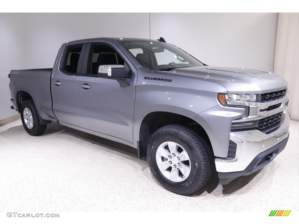 2021 Silverado 1500 LT Double Cab 4x4 - Satin Steel Metallic / Jet Black photo #1
