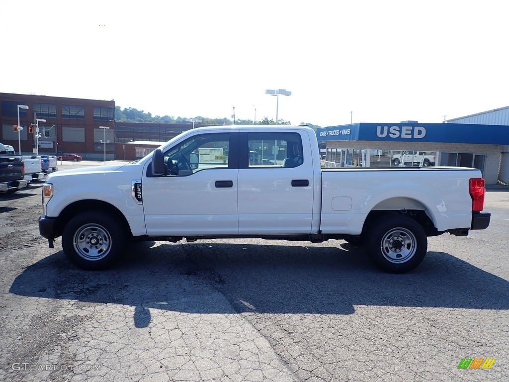 2021 F350 Super Duty XL Crew Cab - Oxford White / Medium Earth Gray photo #6