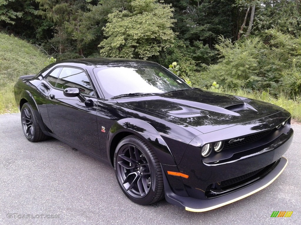 Pitch Black 2021 Dodge Challenger R/T Scat Pack Widebody Exterior Photo #142545582