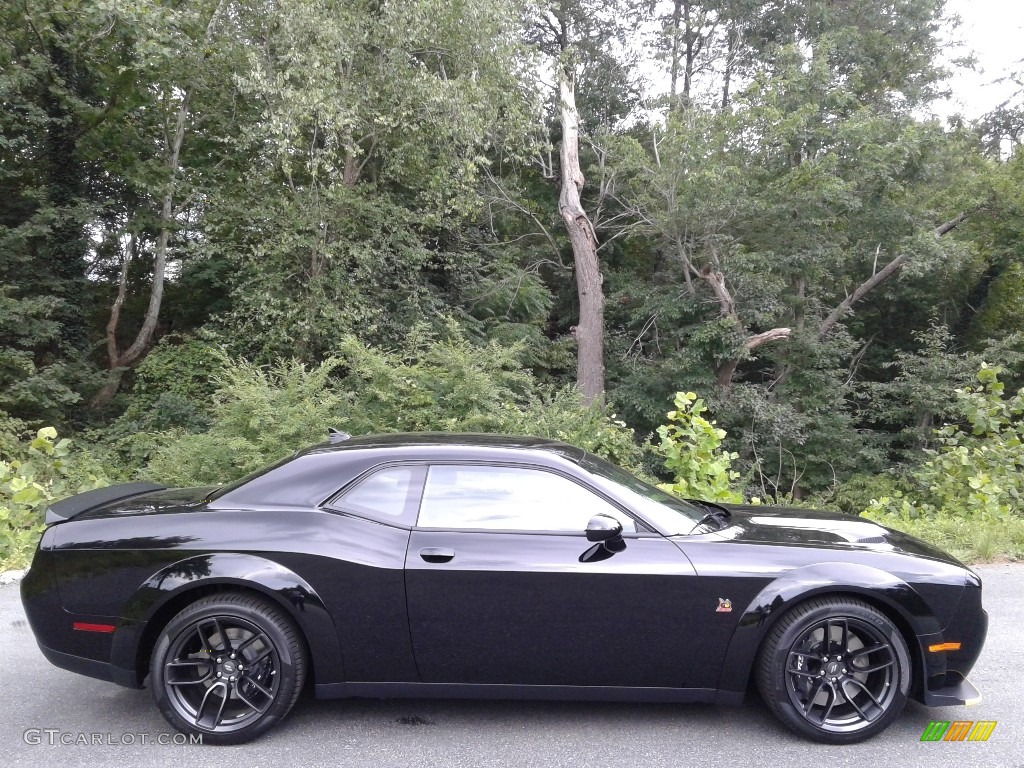Pitch Black 2021 Dodge Challenger R/T Scat Pack Widebody Exterior Photo #142545588
