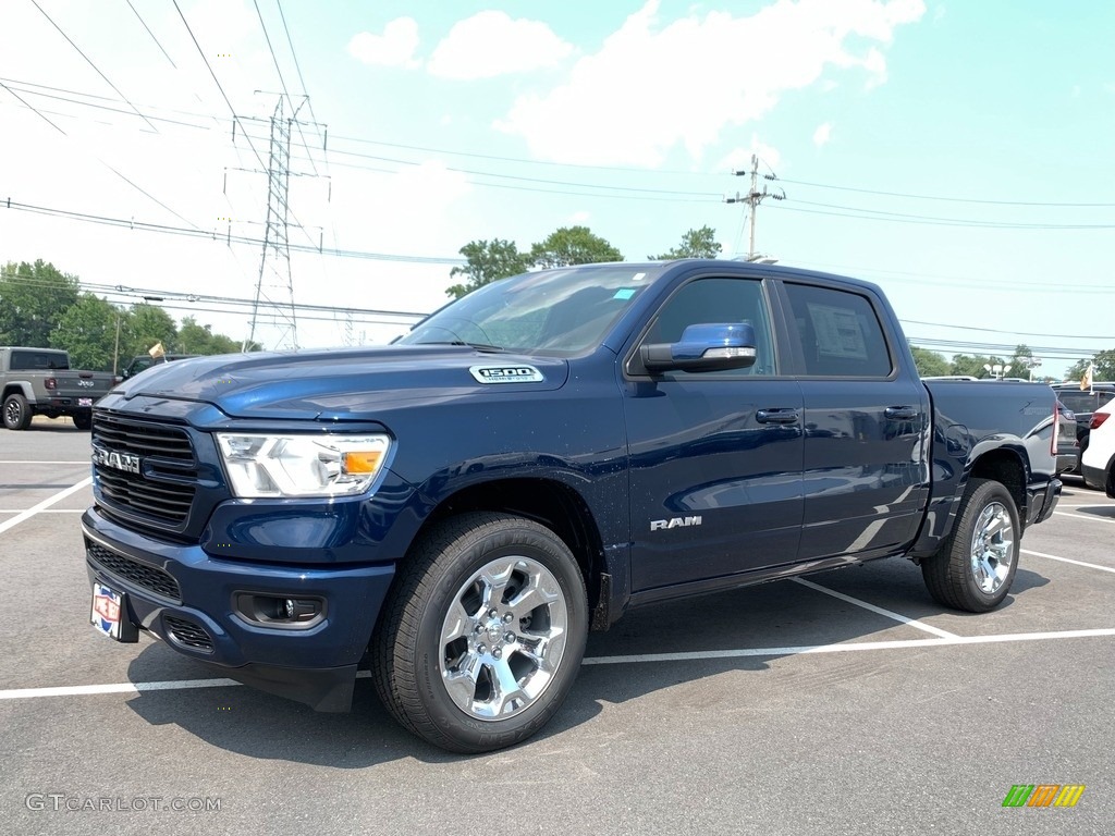 Hydro Blue Pearl 2021 Ram 1500 Big Horn Crew Cab 4x4 Exterior Photo #142546119
