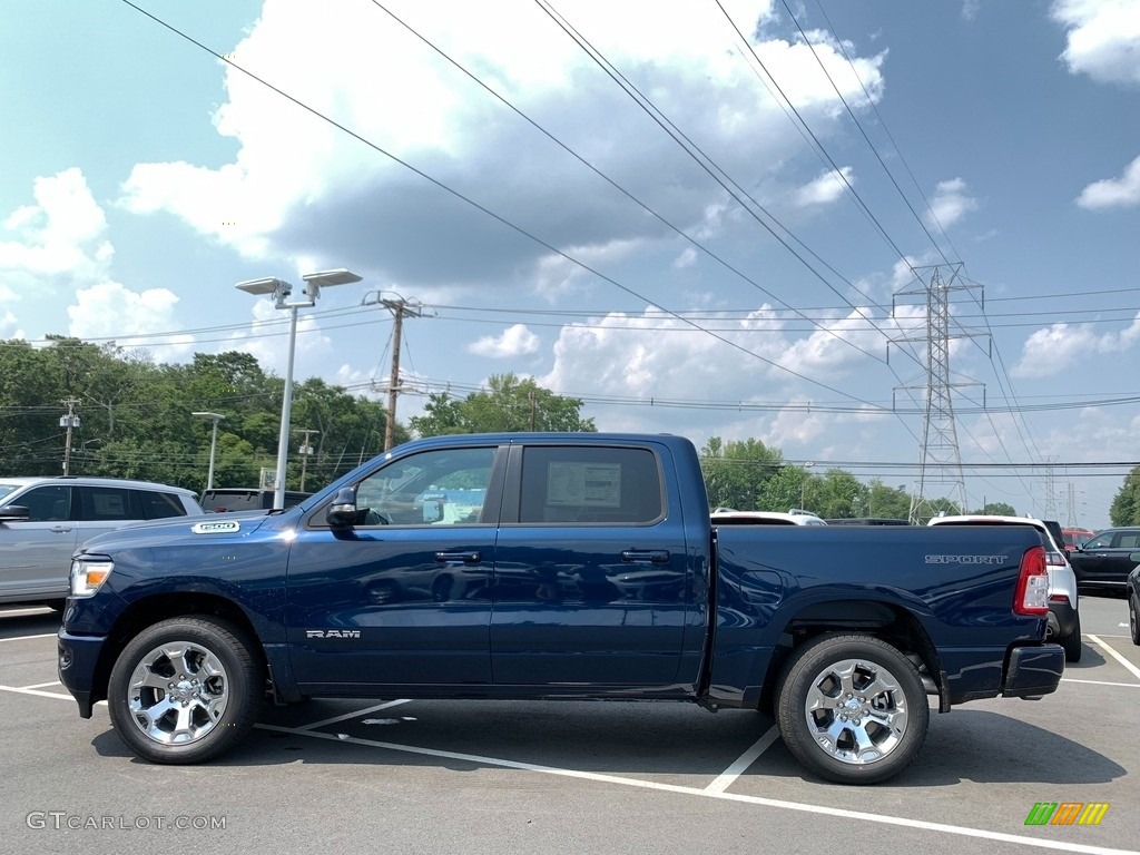 Hydro Blue Pearl 2021 Ram 1500 Big Horn Crew Cab 4x4 Exterior Photo #142546156