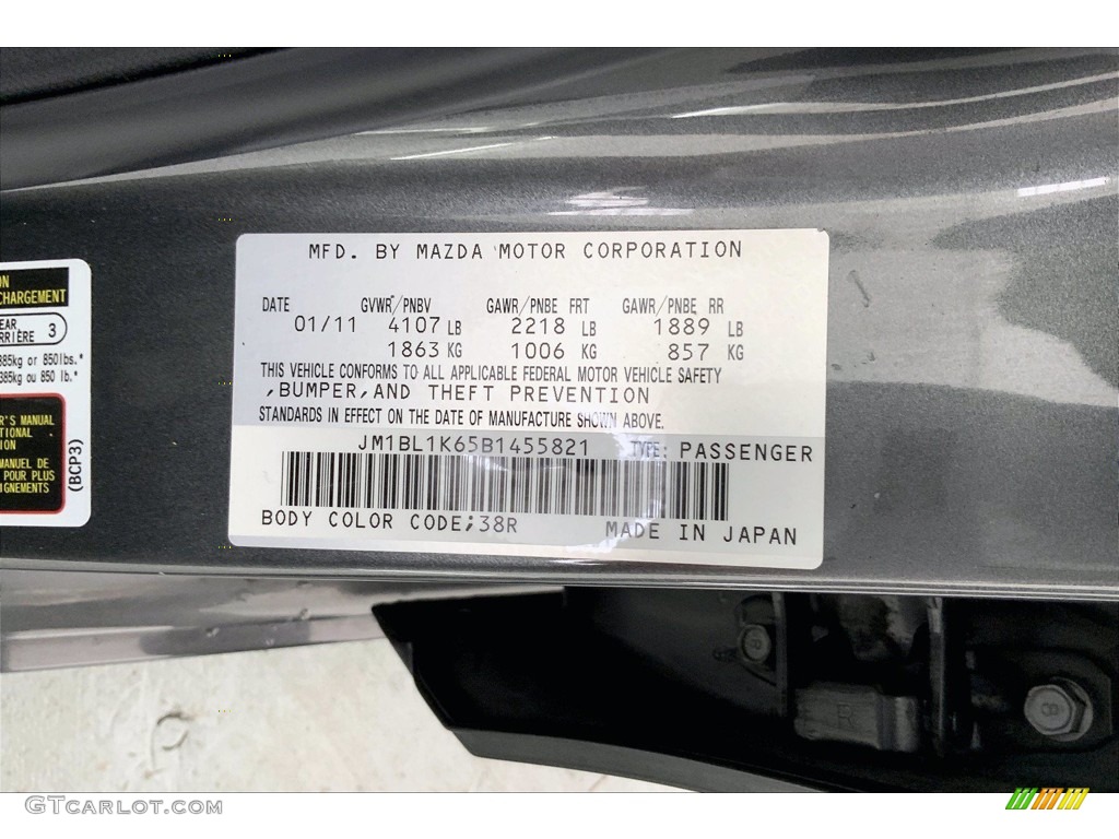2011 MAZDA3 s Sport 5 Door - Graphite Mica / Black photo #31