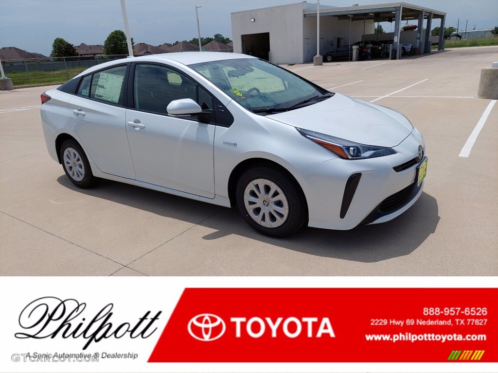 2021 Prius L Eco - Wind Chill Pearl / Black photo #1