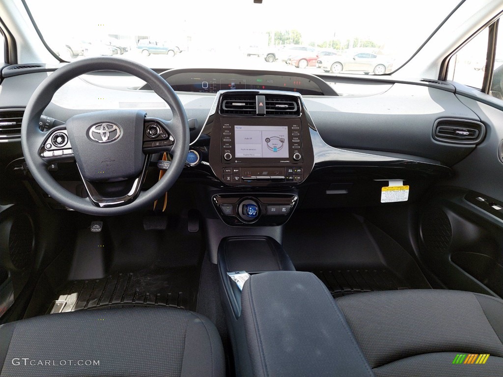 Black Interior 2021 Toyota Prius L Eco Photo #142548068