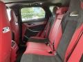 2021 Jaguar F-PACE Ebony/Mars Red Interior Rear Seat Photo