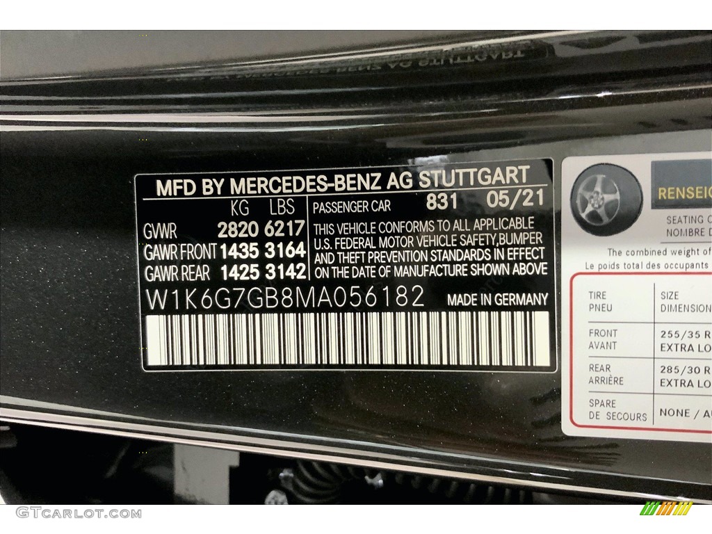 2021 S 580 4Matic Sedan - Graphite Grey Metallic / Black photo #13