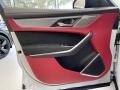 Ebony/Mars Red Door Panel Photo for 2021 Jaguar F-PACE #142548745