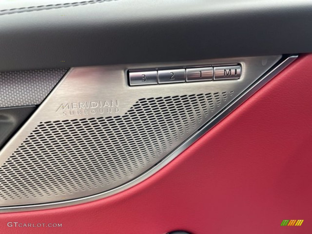 2021 Jaguar F-PACE SVR Ebony/Mars Red Door Panel Photo #142548946