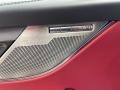 2021 Jaguar F-PACE Ebony/Mars Red Interior Door Panel Photo