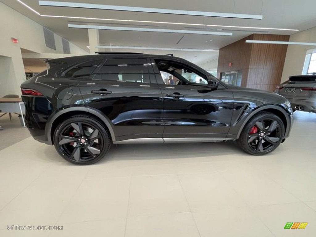 Santorini Black 2021 Jaguar F-PACE SVR Exterior Photo #142549259