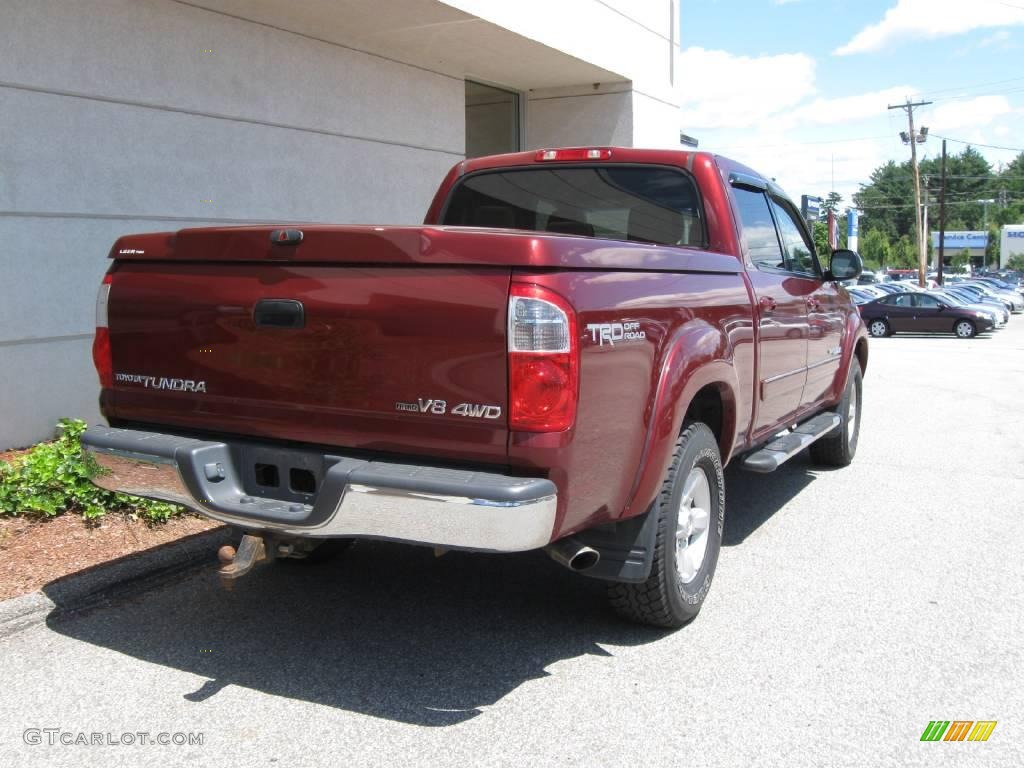 2006 Tundra SR5 Double Cab 4x4 - Salsa Red Pearl / Taupe photo #3